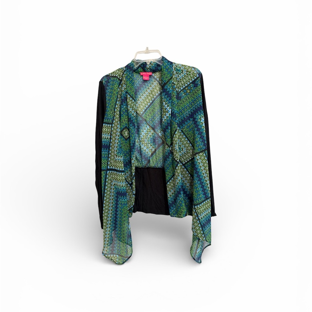 Sunny Leigh Green and Black Women's very lightweight jacket